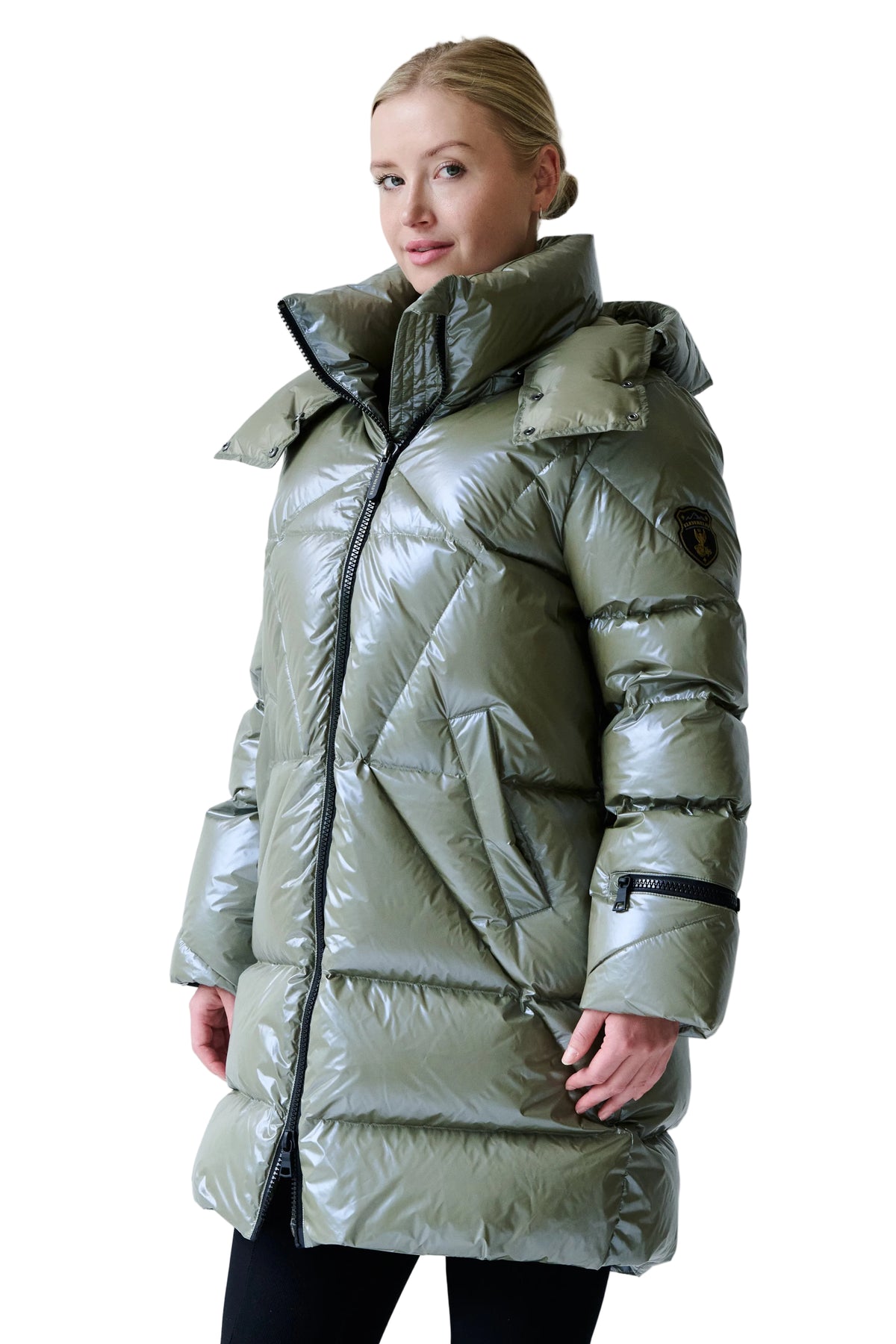 Finnja Down Coat | Olive 3
