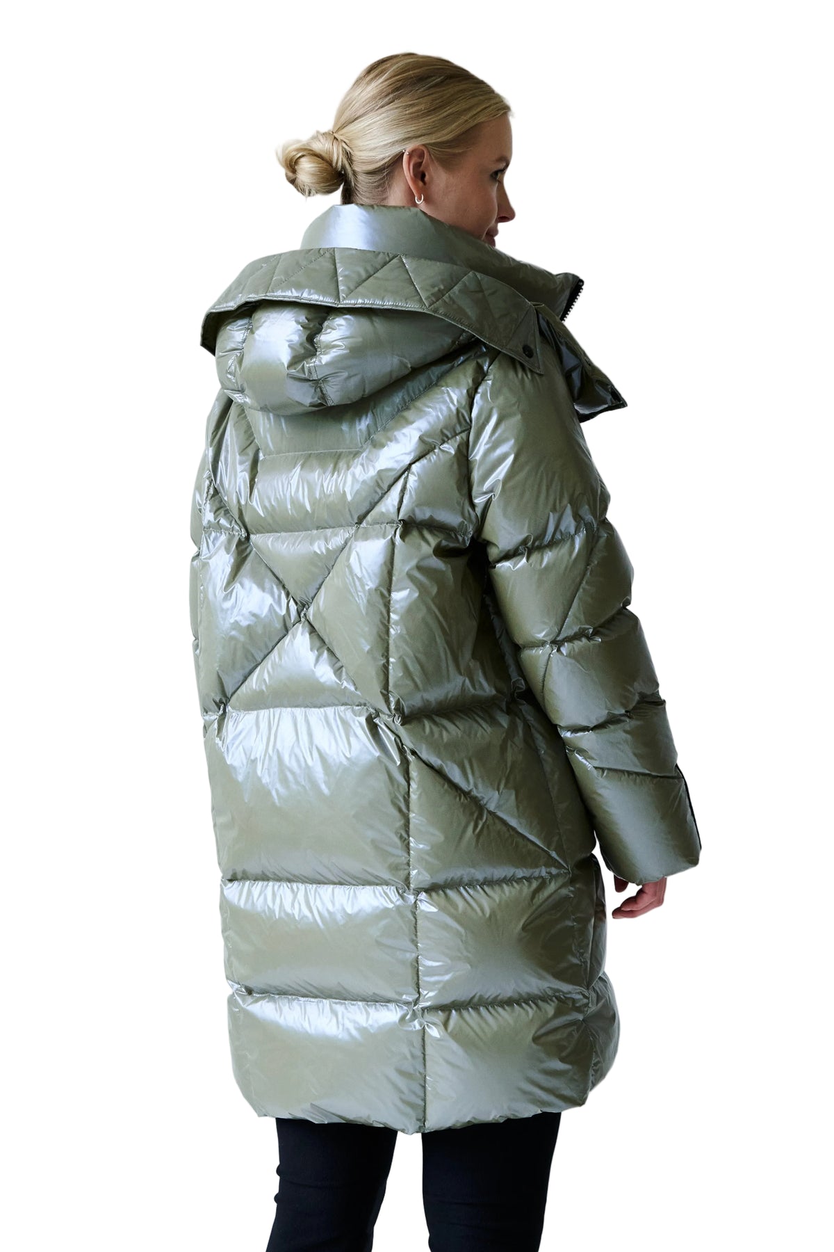 Finnja Down Coat | Olive 4