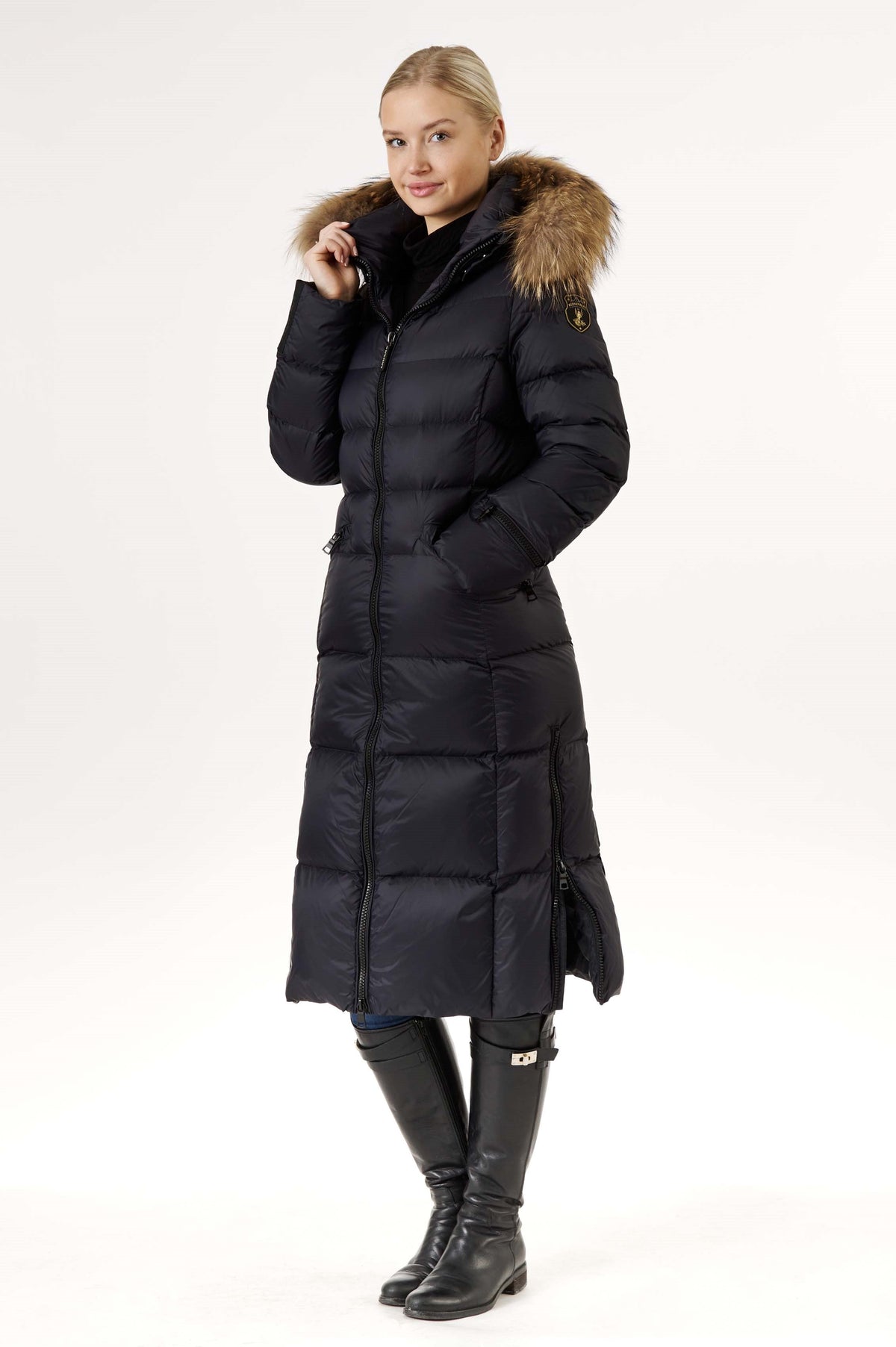 Iclyn Long Down Coat | Black 2