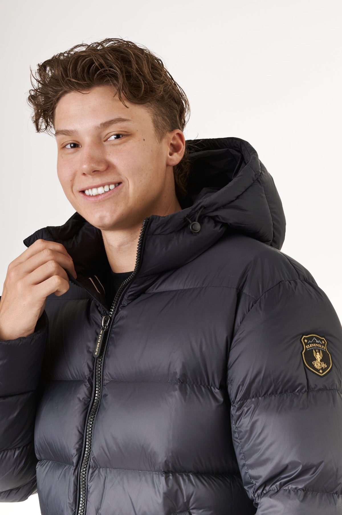 Mason Short Down Jacket | Black 3