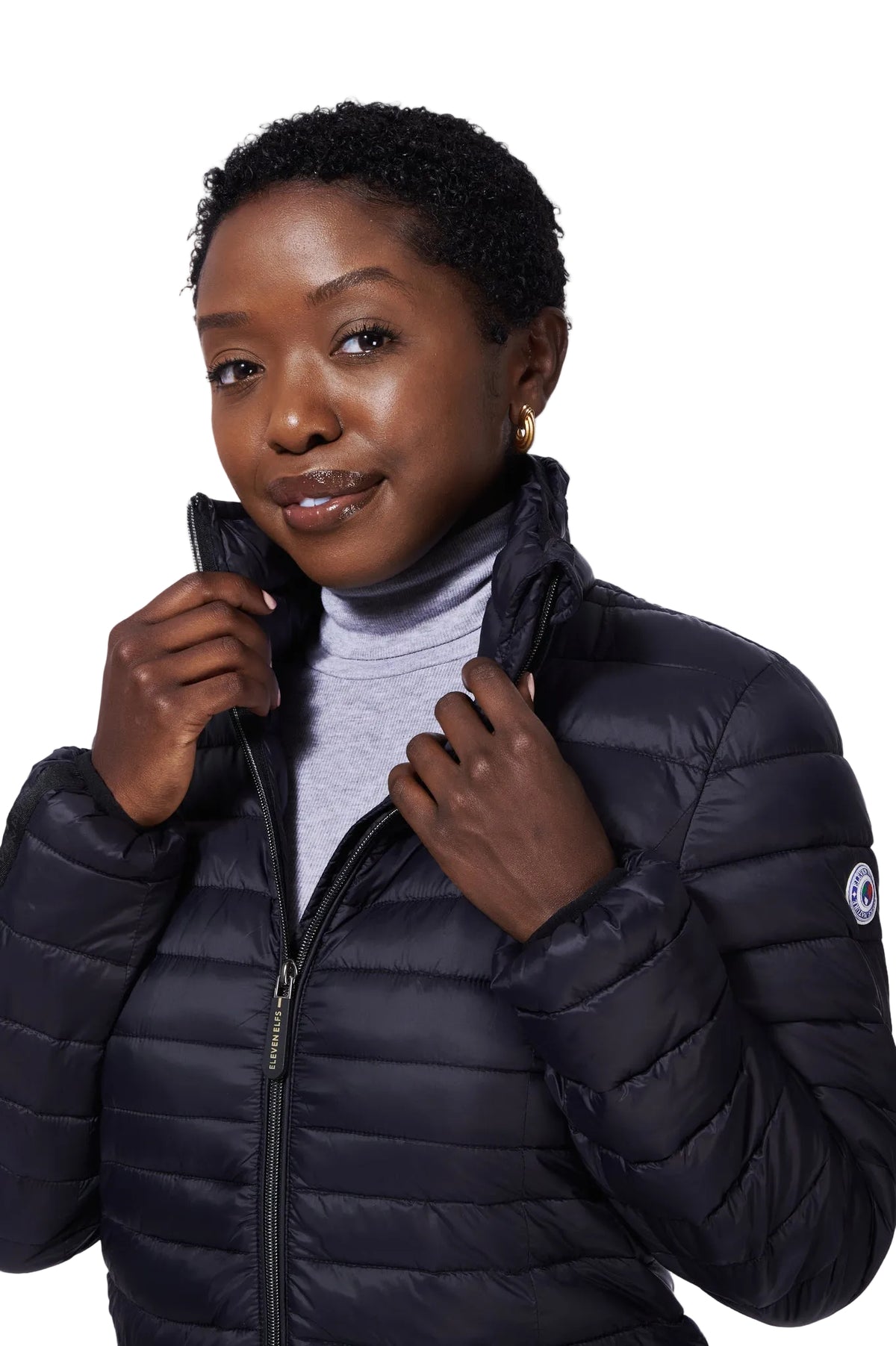 Shannon Vegan Down Jacket | Black 3