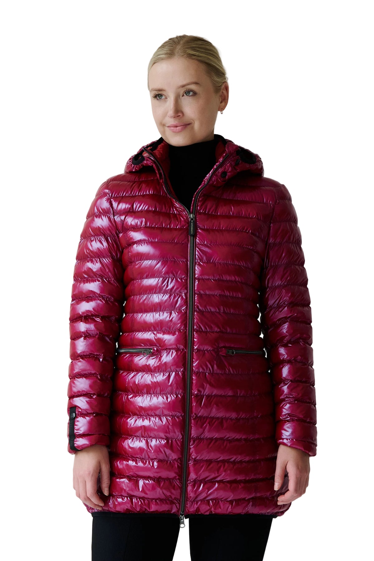 Shannon Vegan Down Jacket | Dark Lipstick