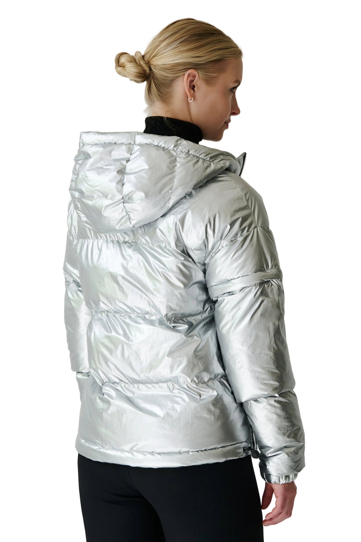 Soley Vegan Down 2 in 1 Jacket | Metallic Silver 4