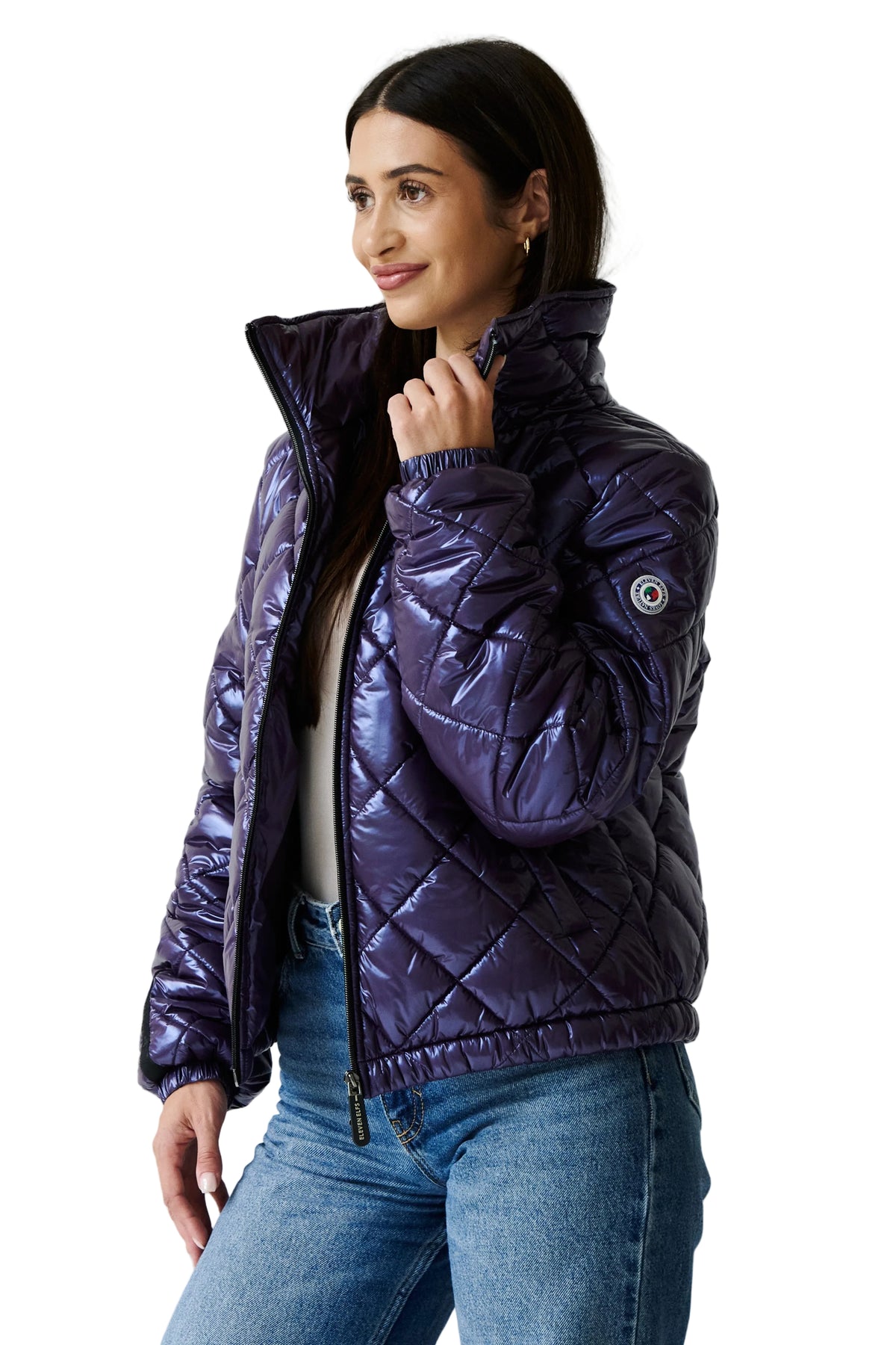 Stella Vegan Down Bomber | Aubergine 6