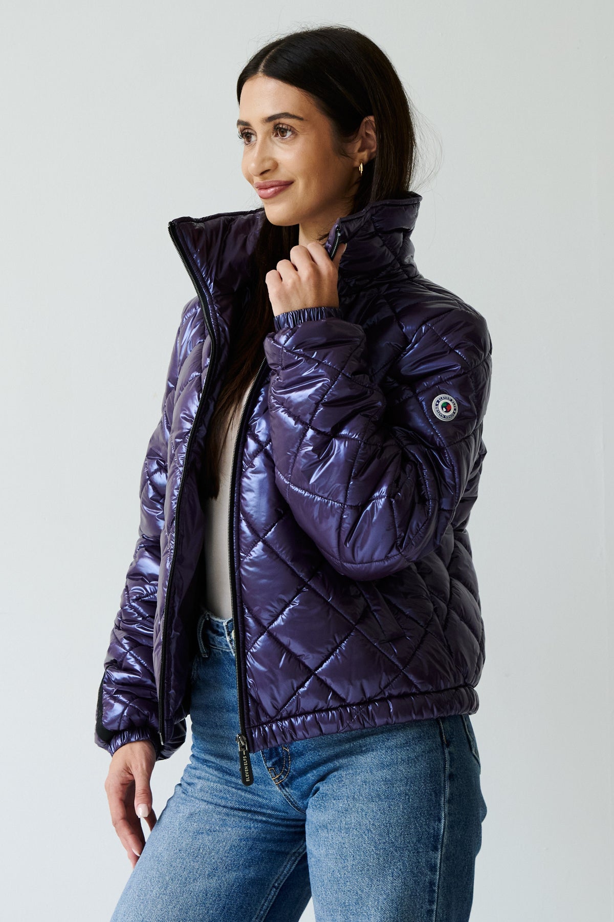 Stella Vegan Down Bomber | Aubergine 6