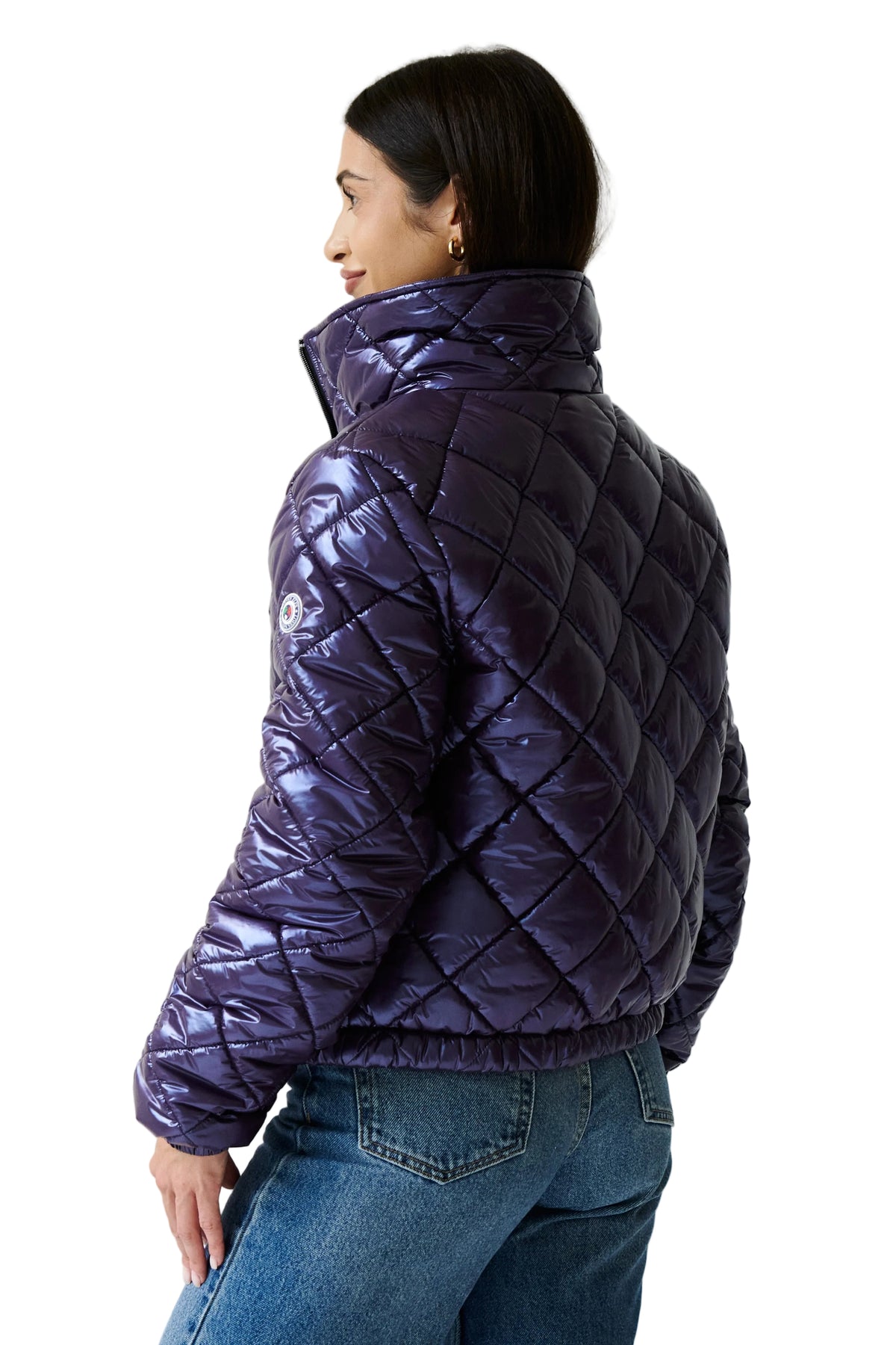Stella Vegan Down Bomber | Aubergine 7