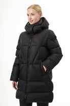 Finnja Down Coat | Black & Chili Red 2