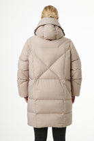 Finnja Down Coat | Linen & Black 2