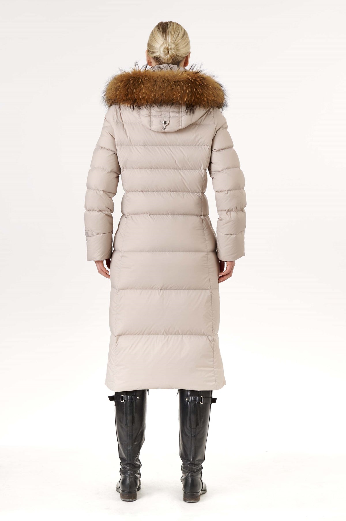 Iclyn Long Down Coat | Linen 3