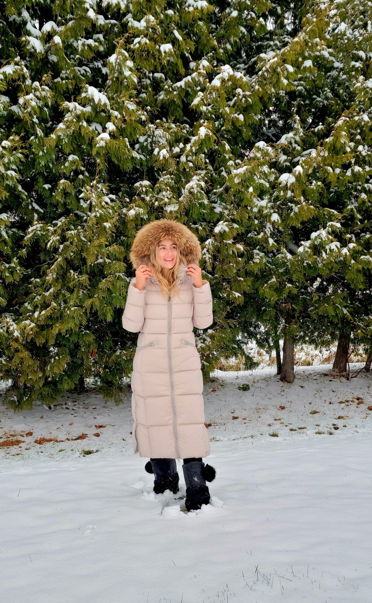 Iclyn Long Down Coat | Linen 5