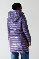 Julie Vegan Down Coat | Aubergine 3