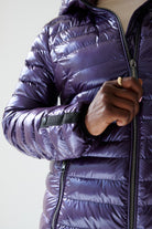 Julie Vegan Down Coat | Aubergine 4
