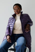 Julie Vegan Down Coat | Aubergine 5