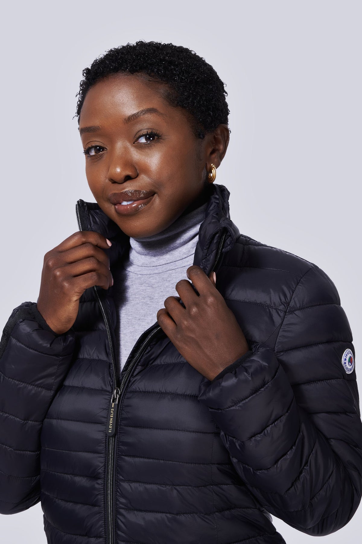Shannon Vegan Down Jacket | Black 3
