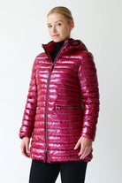 Shannon Vegan Down Jacket | Dark Lipstick 1