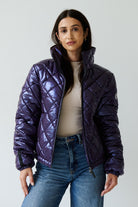 Stella Vegan Down Bomber | Aubergine 1