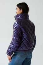 Stella Vegan Down Bomber | Aubergine 7